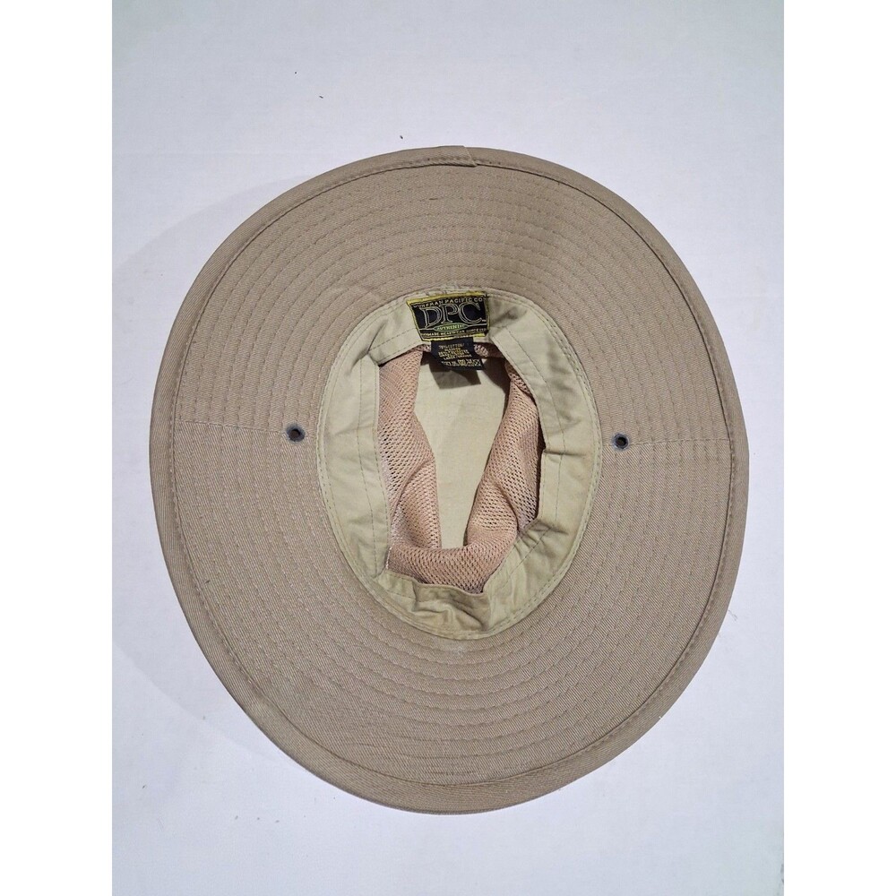 DPC Dorfman Pacific Co Hat Cotton Safari Khaki  Mesh Panel Large - Picture 7 of 8